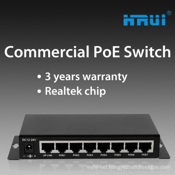 100-240V 8 port 10/100/1000mbps rj45 Ethernet Switch POE 8ch 12v 24v passive POE